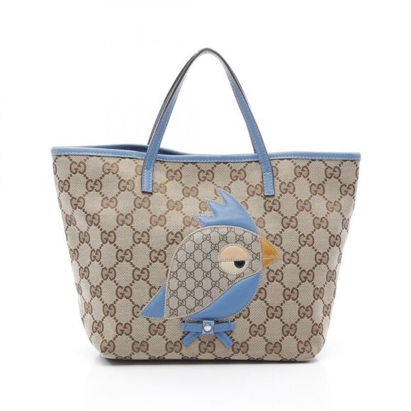 Gucci Handbags - Gucci Children's Zoo Papagallo GG Canvas Tote Bag Canvas PVC Coated Canvas